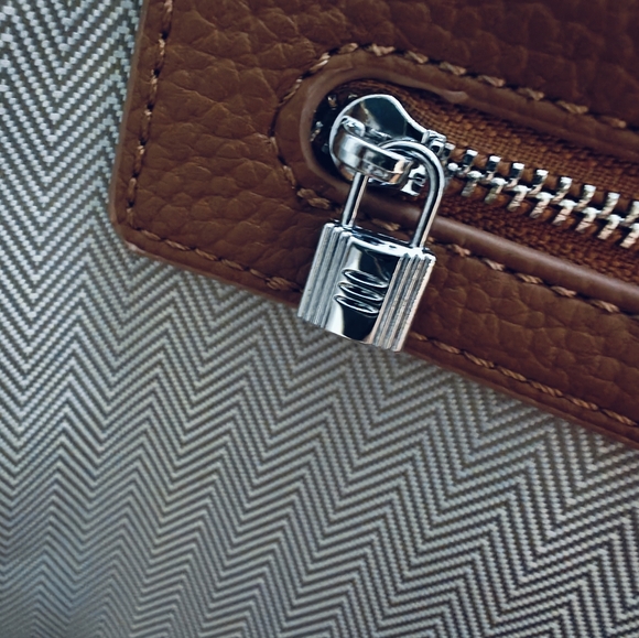 Leather Top Handle Tote - Picture 6 of 8